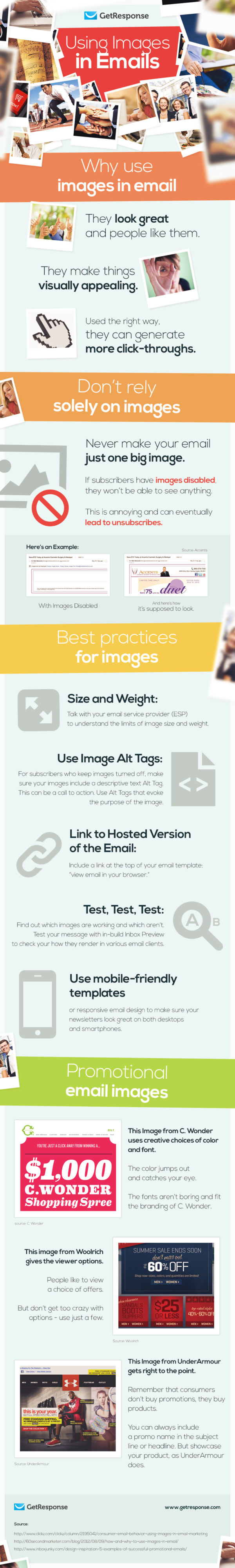 Using Images in Email