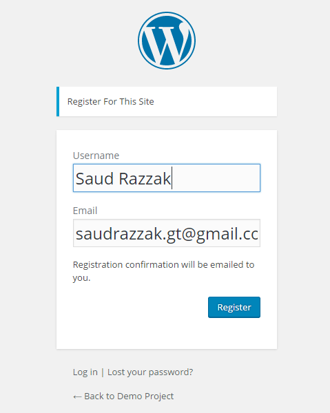 login wordpress