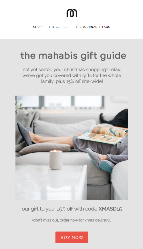 Christmas gift guide from Mahabis