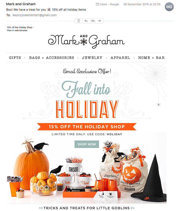 Halloween Email from Mark and Graham