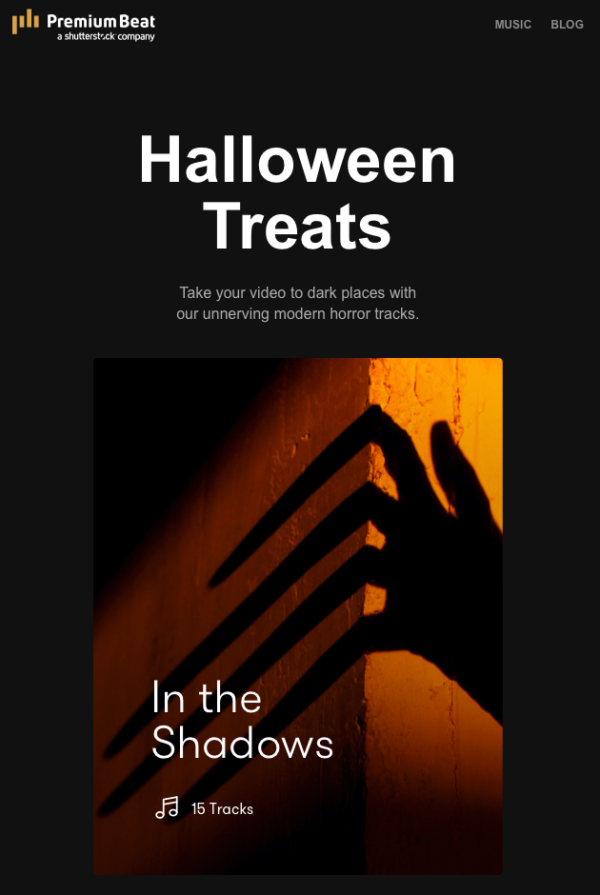 Newsletter Halloween Treats by Premium Beats