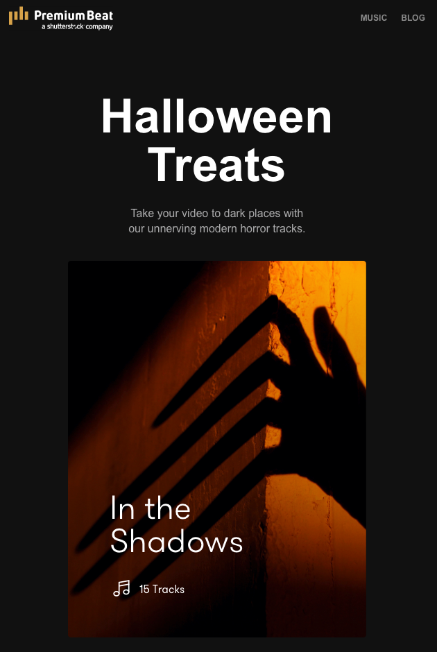 Newsletter Halloween Treats by Premium Beats