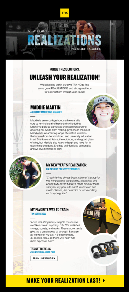 TRX New Year's Resolutions