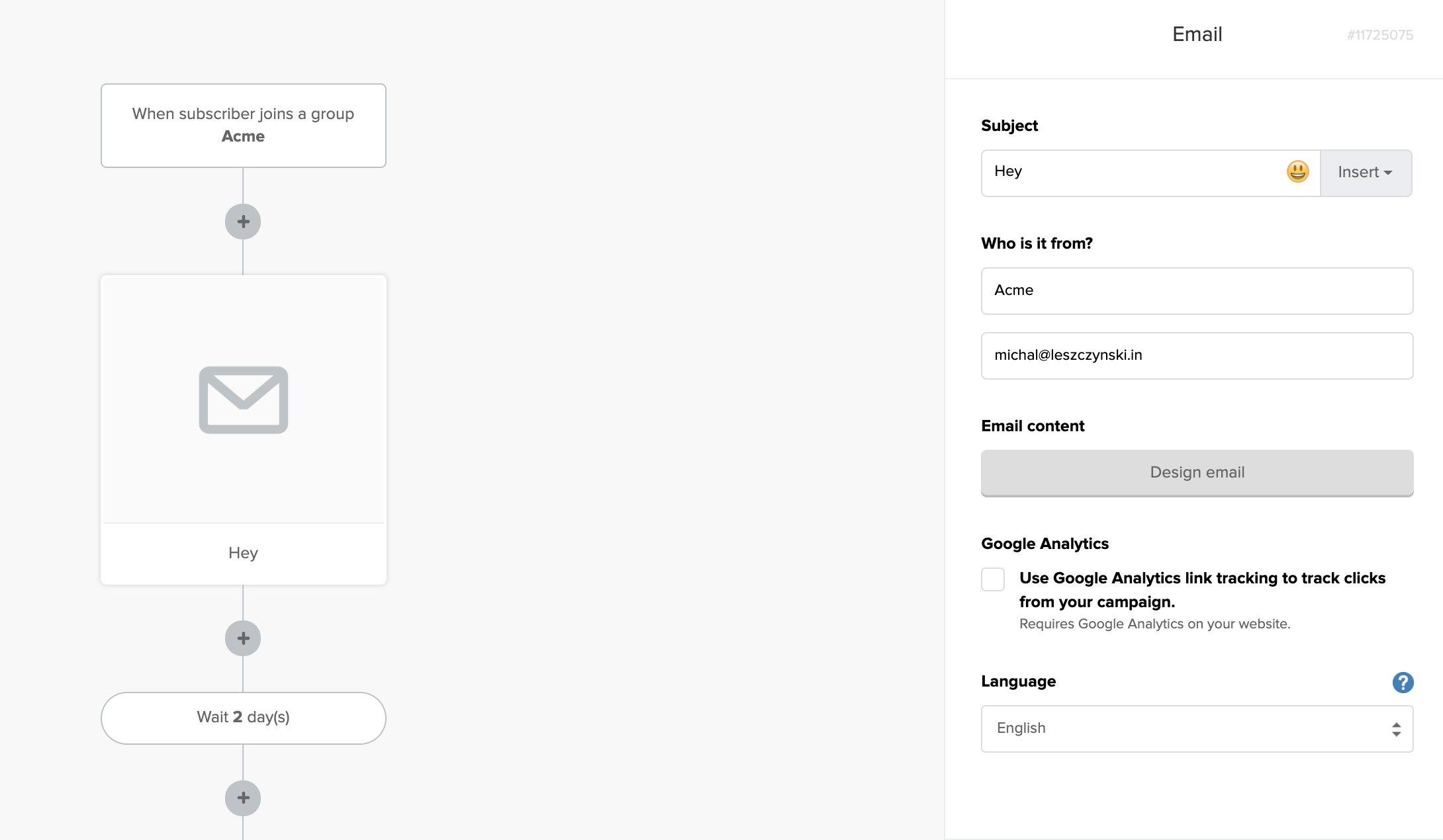 MailerLite workflows.