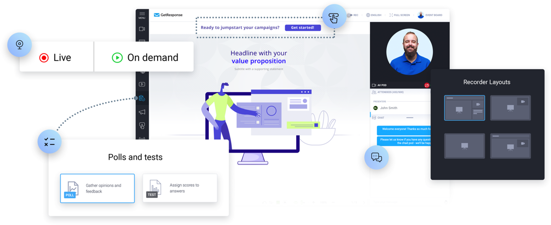 creare webinar online live