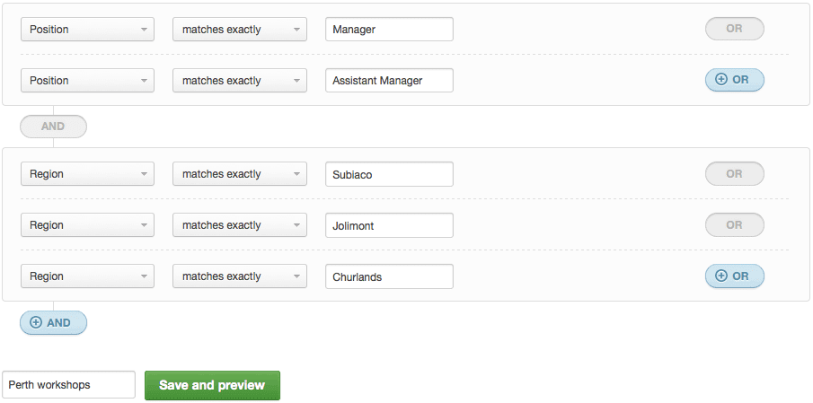 Segmenting contacts in Campaign Monitor.