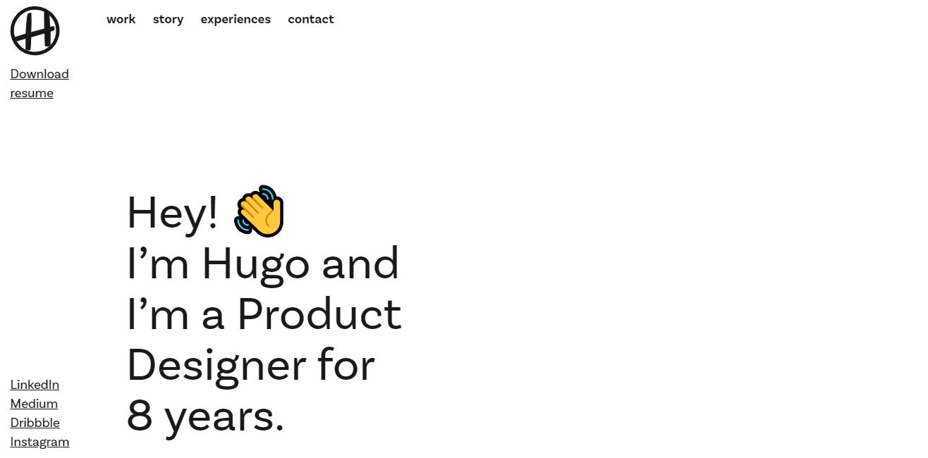 Website of a product designer.