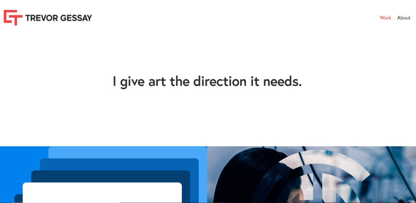 Freelance art director's website.