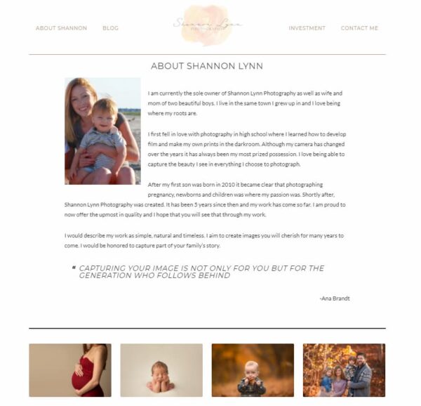 11 Tips To Create A Photographer About Me Page (With Examples)