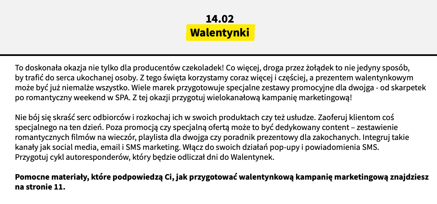 Fragment Planer Marketera 2022 - wersja kwartalna