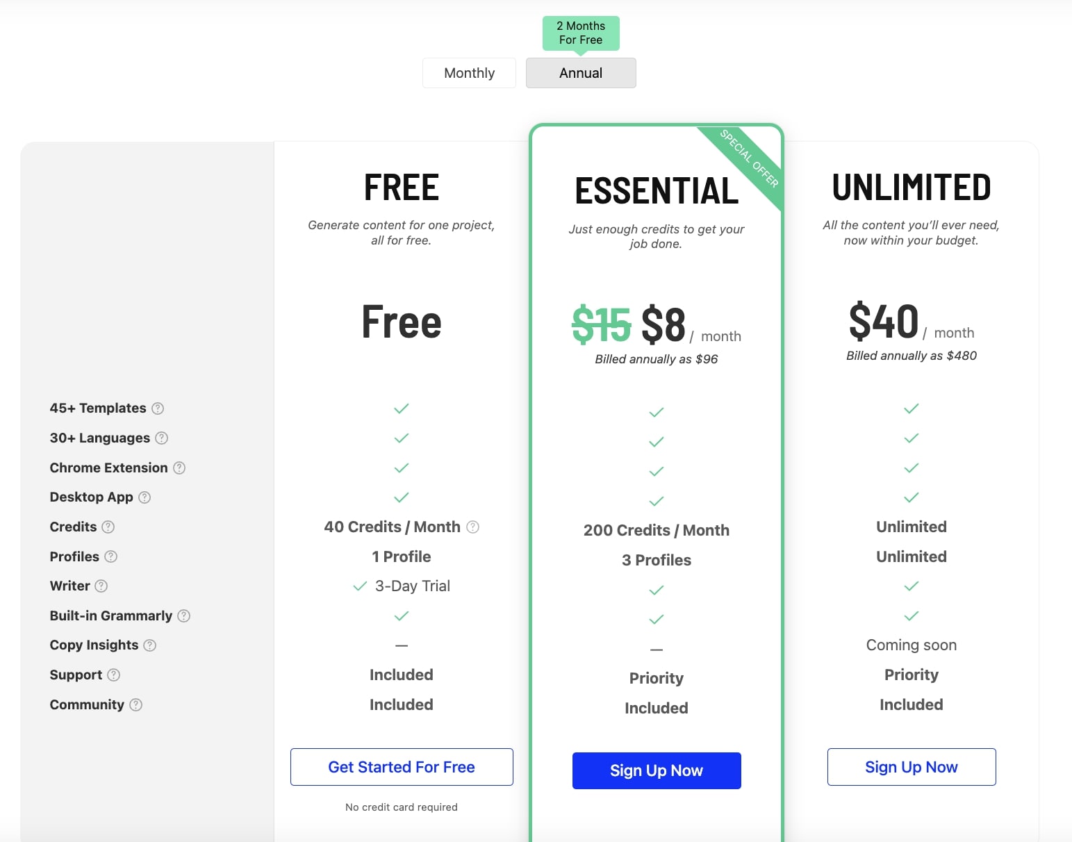 Unbounce Smart Copy Extension Preise