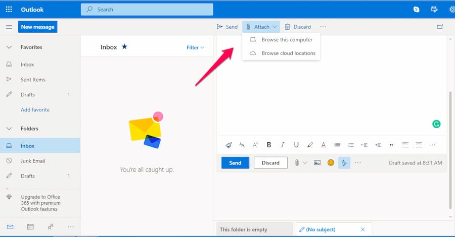 How to Send an Attachment or Photo Through E-mail