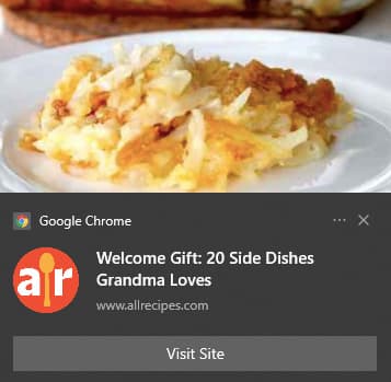 11 Web Push Notification Examples | GetResponse Blog