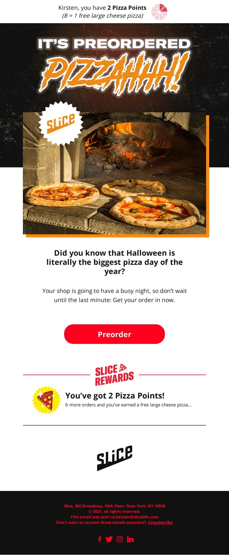 Slice Halloween Newsletter