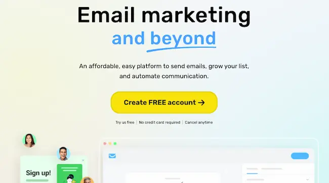 GetResponse email marketing software.