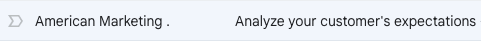 Truncated sender name in an email from the American Marketing Association.