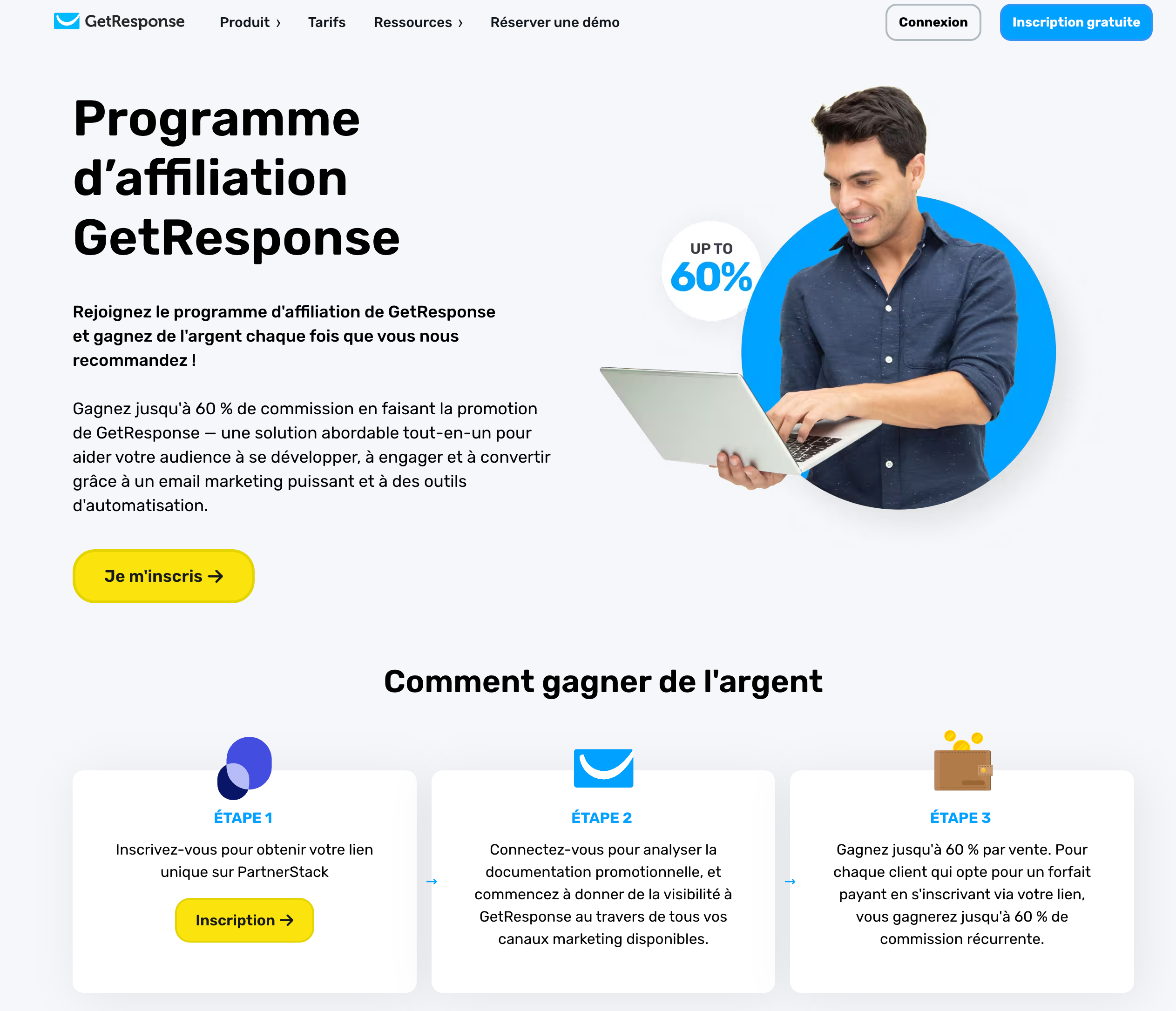 Programme d'affiliation GetResponse