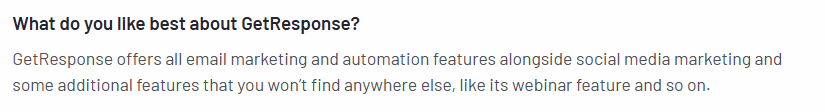 GetResponse webinar integration showing automated email sequences for registration, reminders, and follow-up campaigns