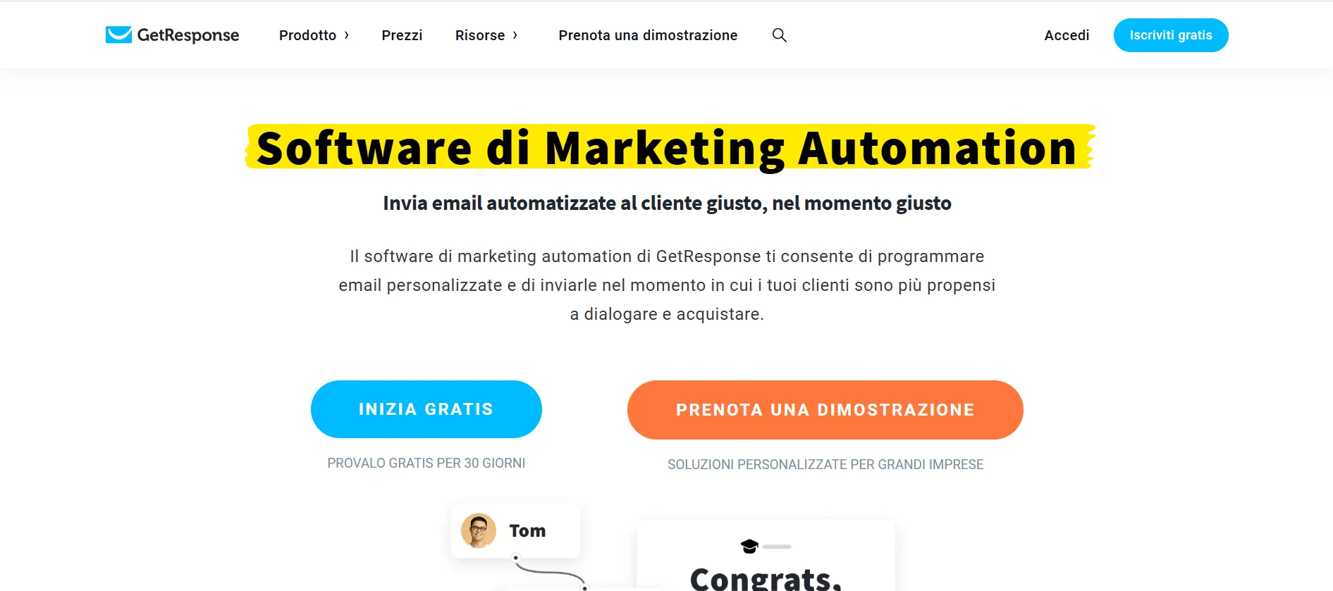getresponse software per lead automation