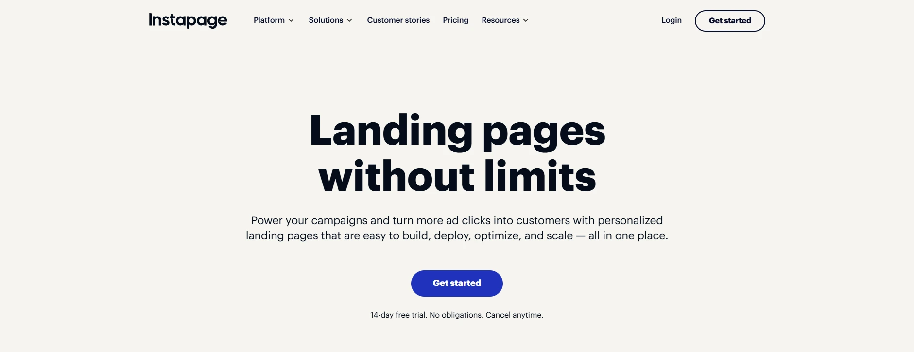 instapage software per lead generation