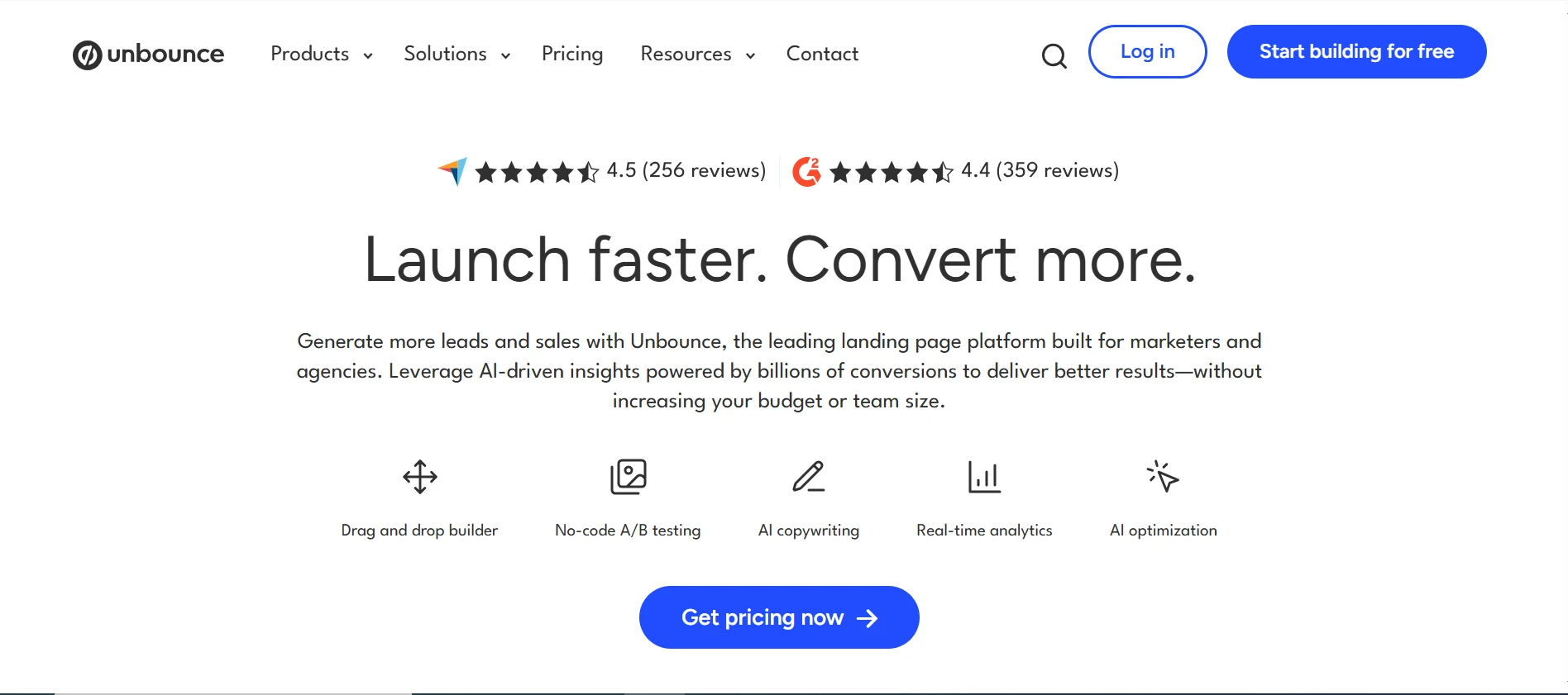 unbounce software per lead generation
