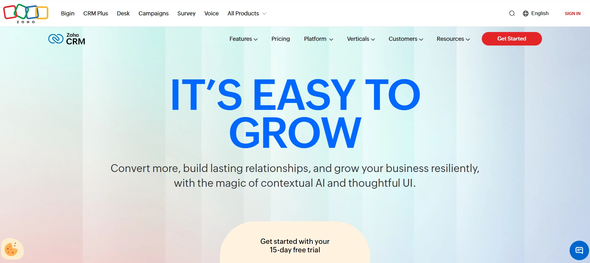 zoho software per lead generation