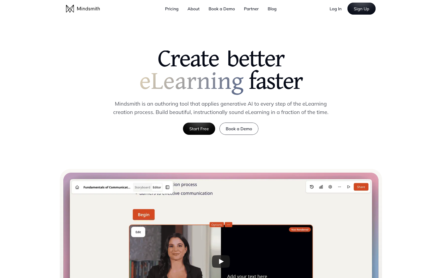 Mindsmith, the AI-native elearning authoring tool