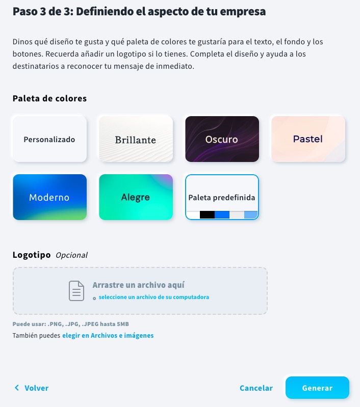 Creación de campaña de marketing con IA de GetResponse
