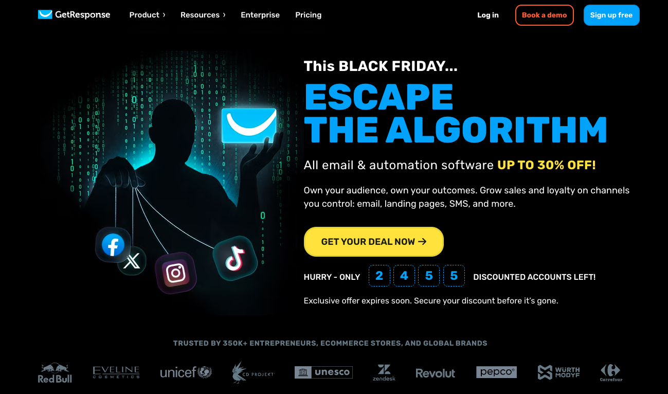 GetResponse Email Marketing and Marketing Automation Software.