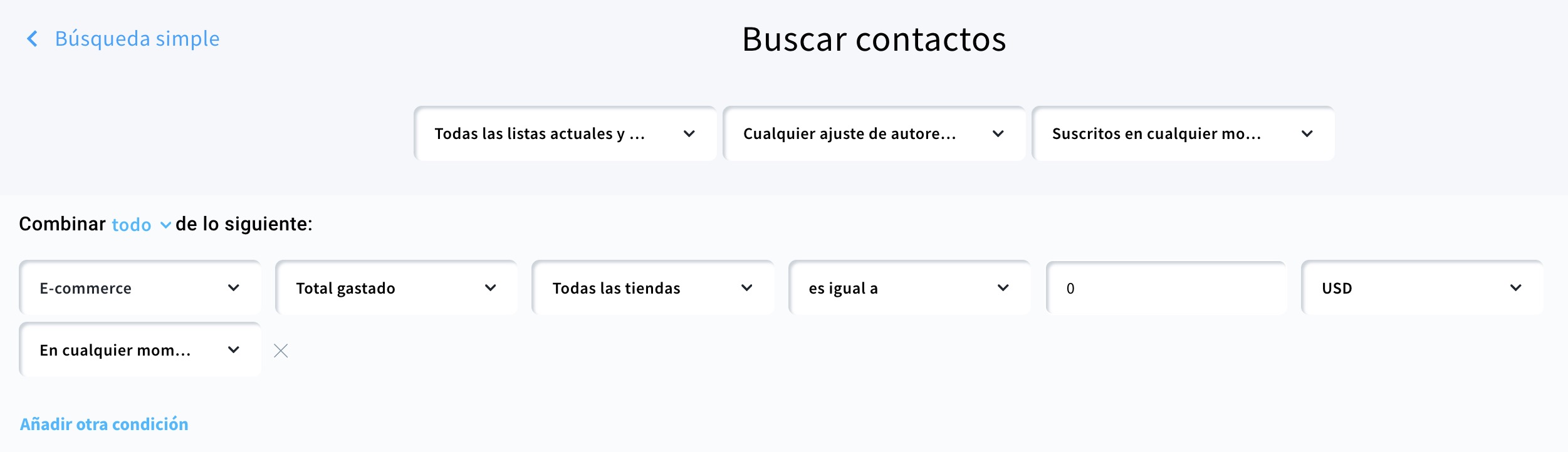 Segmento de clientes sin compras en los últimos 30 días