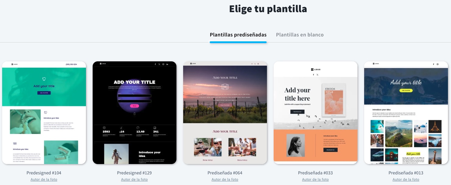 Nuevas plantillas de landing pages de GetResponse
