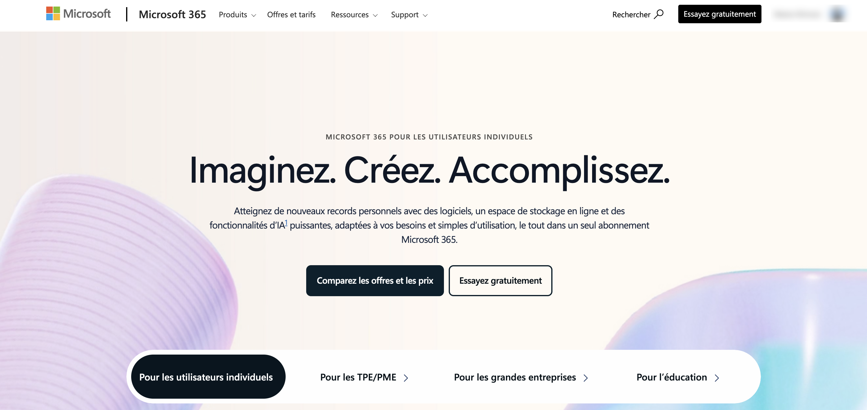Interface du fournisseur de service de messagerie Microsoft Outlook
