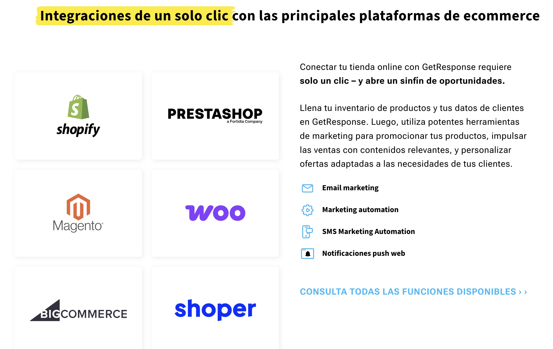 Marketing para e-commerce en WooCommerce y Shopify