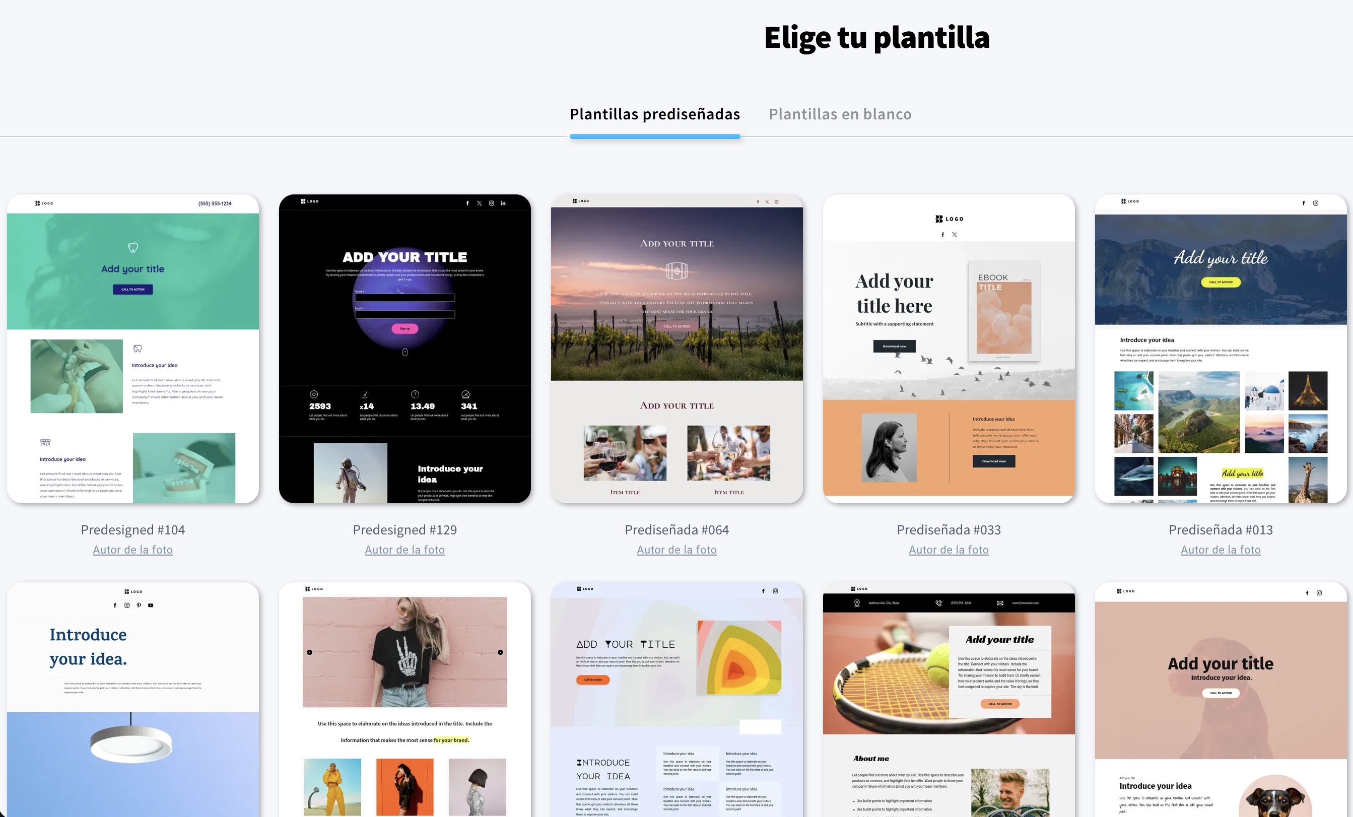 nuevas plantillas de landing page de GetResponse