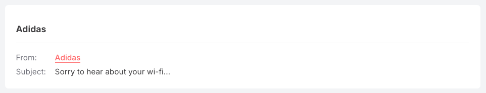 browse abandonment email subject line from Adidas