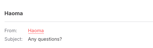 Haoma abandonment email subject