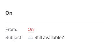 On browse abandonment email subject line