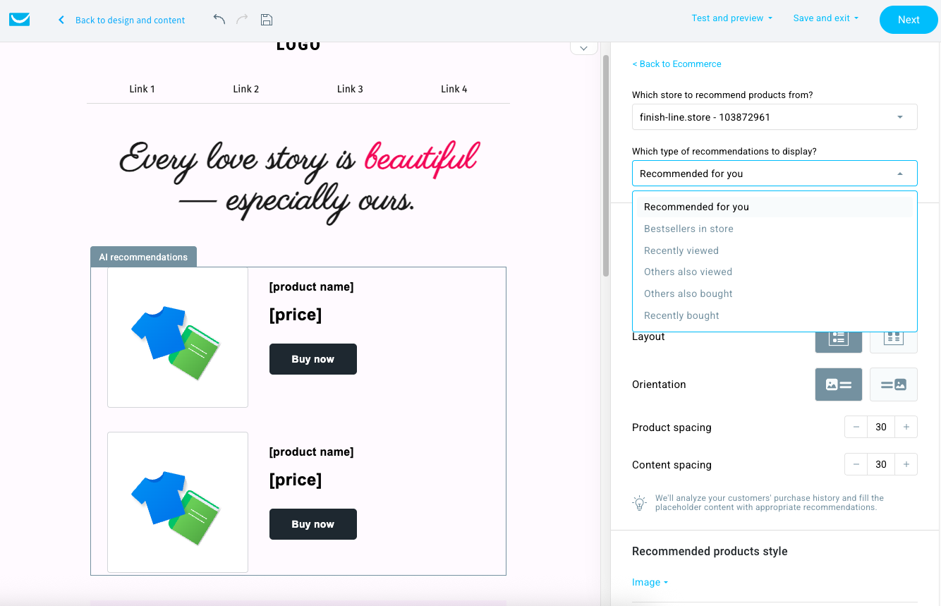 How to set up the browse abandonment email in GetResponse.