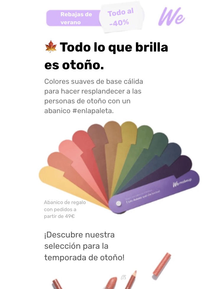 Ejemplo de newsletter de promoción de curso