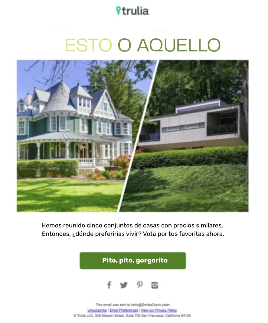 Ejemplo de newsletter sector inmobiliario
