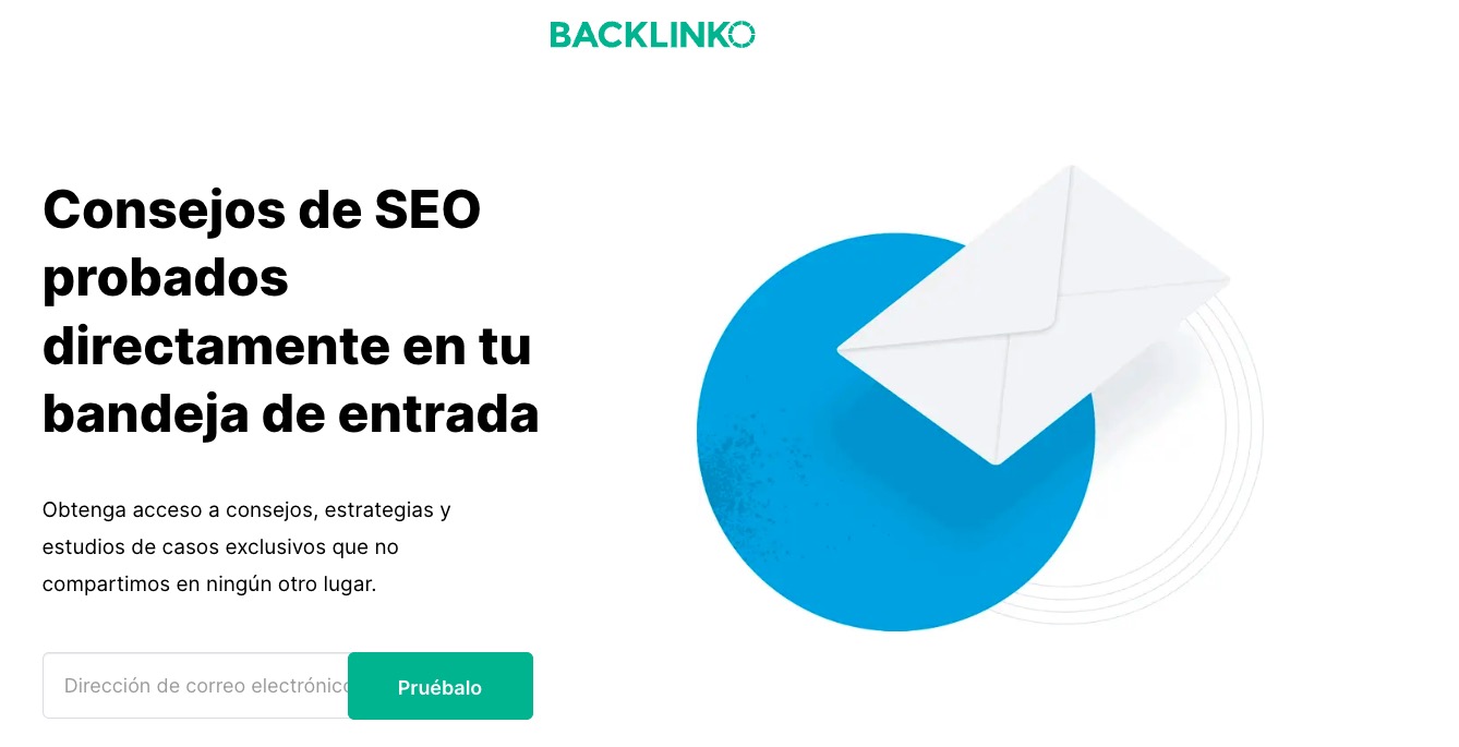 Backlinko landing page