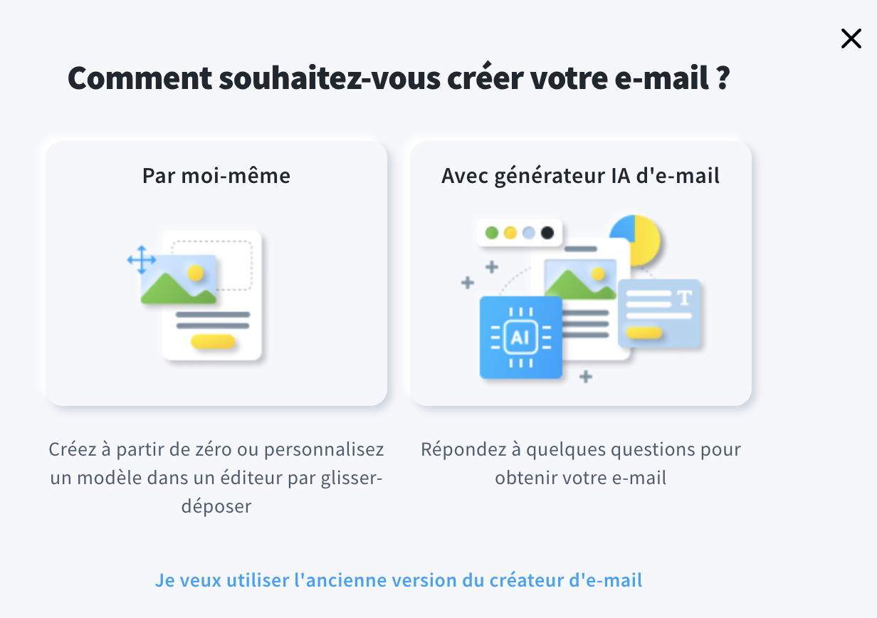 Générateur IA d'e-mail dans GetResponse