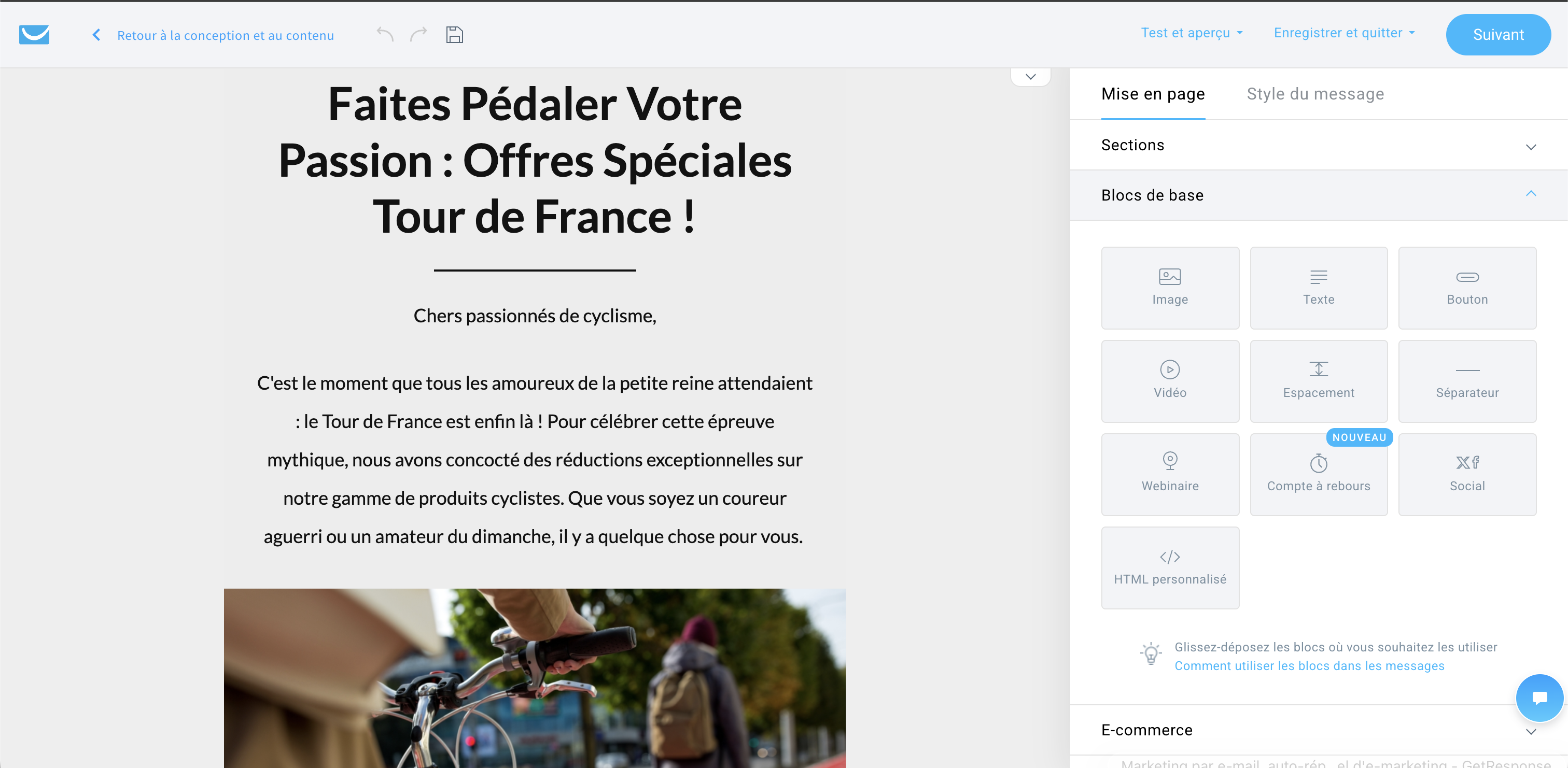 exemple d'un e-mail généré par l'IA