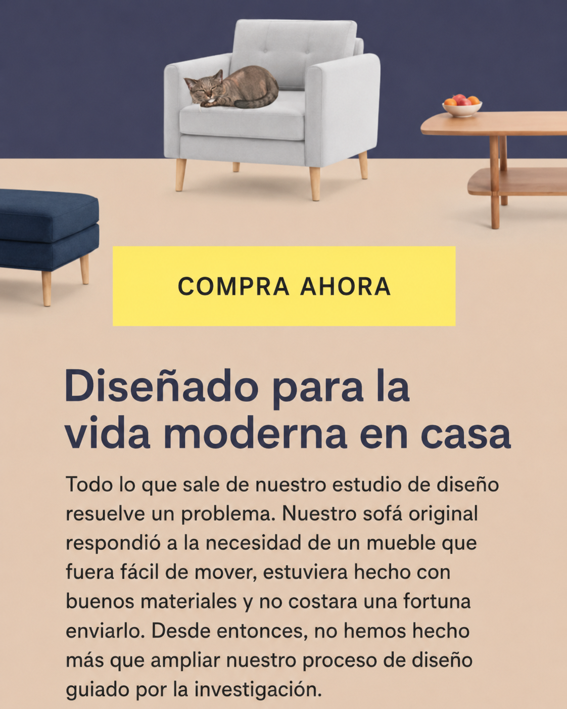 Ejemplo de correo electrónico de bienvenida de Burrow: parte dos con la oferta principal.