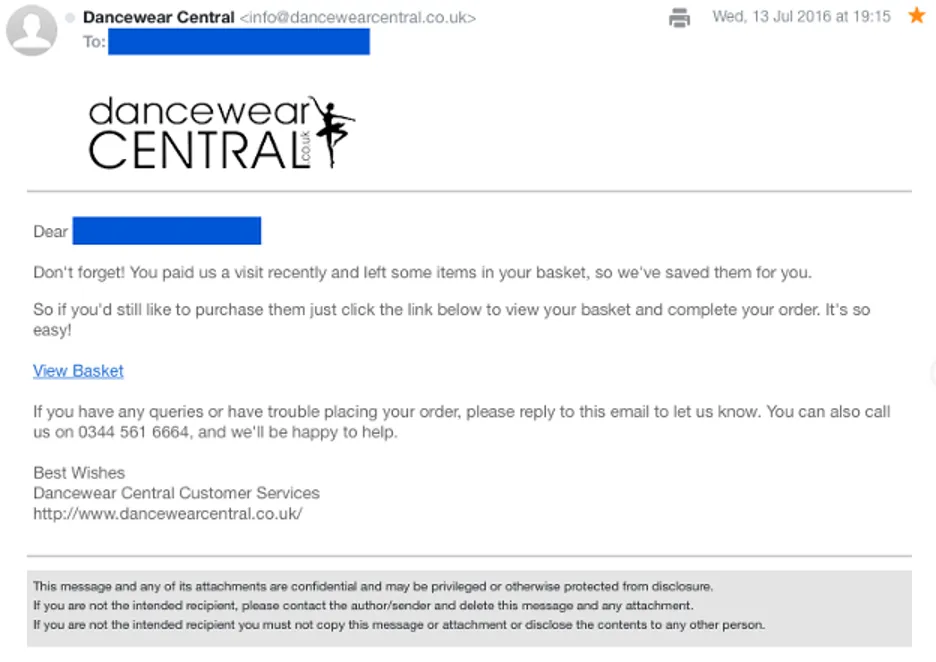 dancewear-central-email-warenkorbabbruch