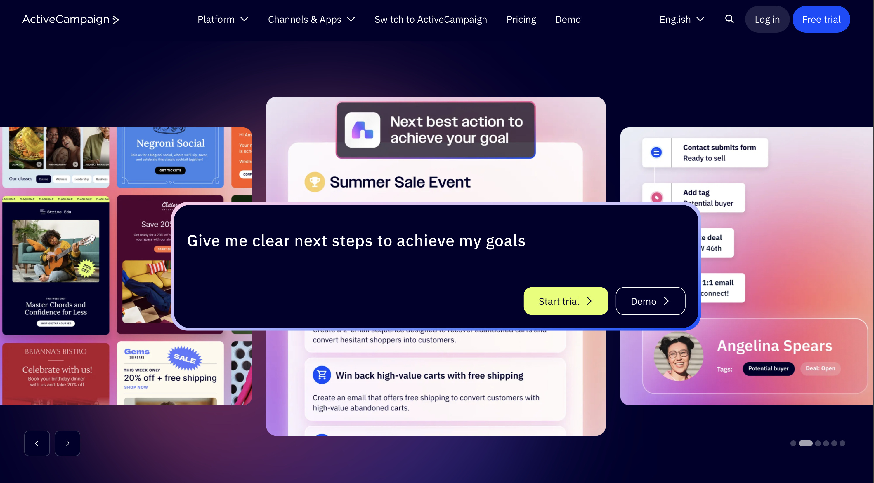ActiveCampaign's platform
