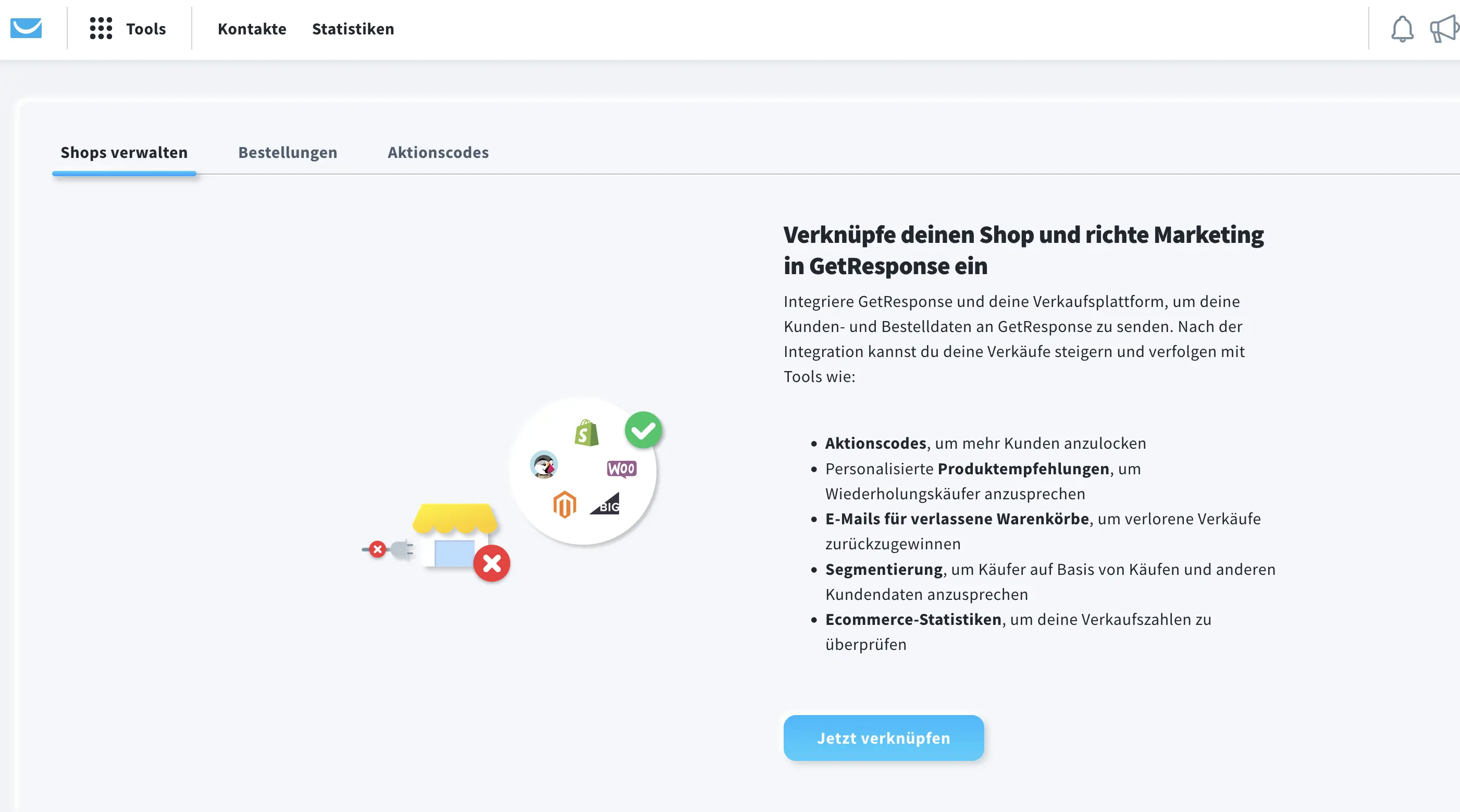 E-Commerce-Marketing-Software von GetResponse