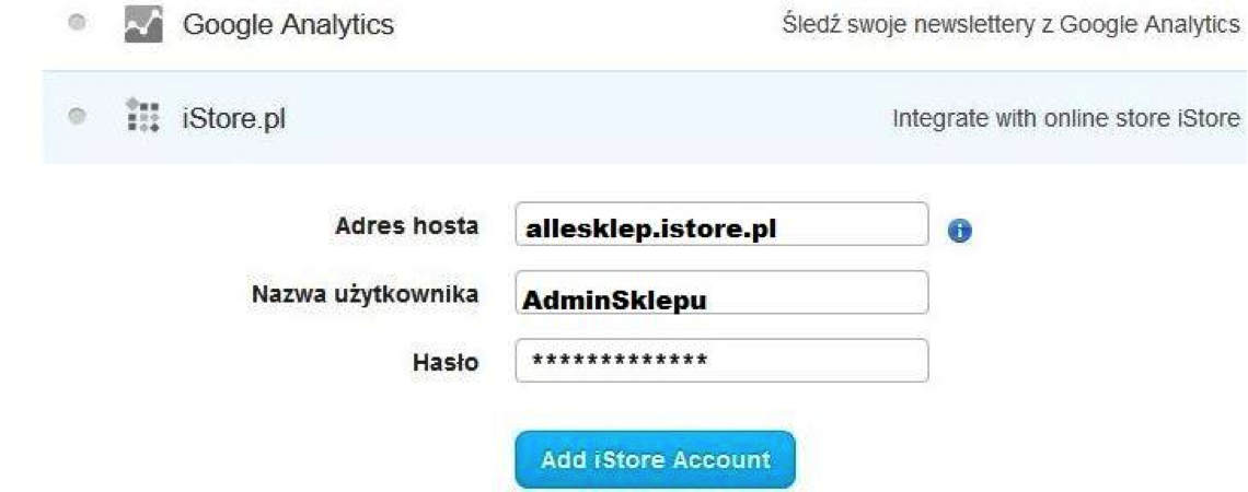 Integracja iStore - krok 2
