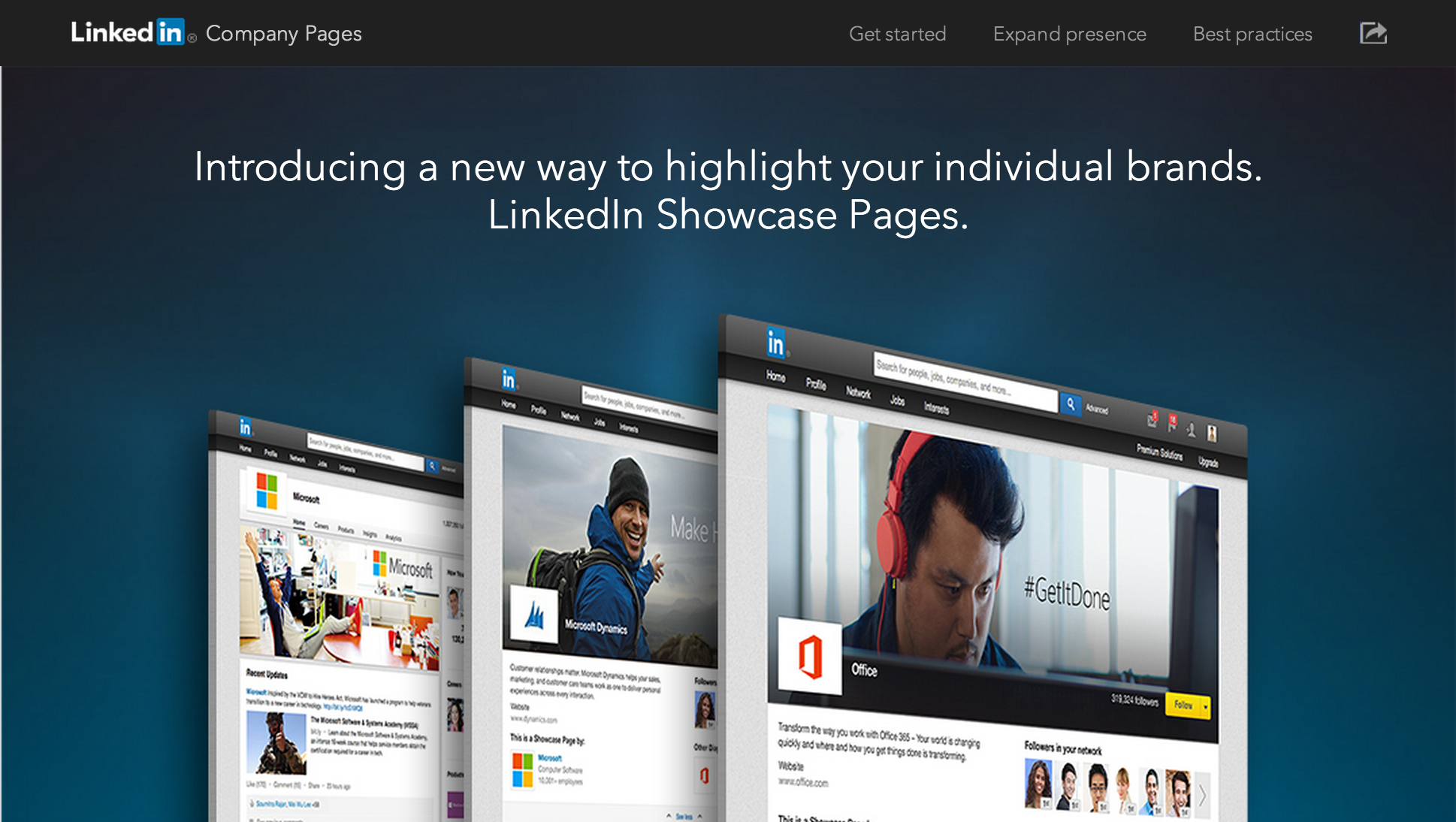LinkedIn Showcase Pages