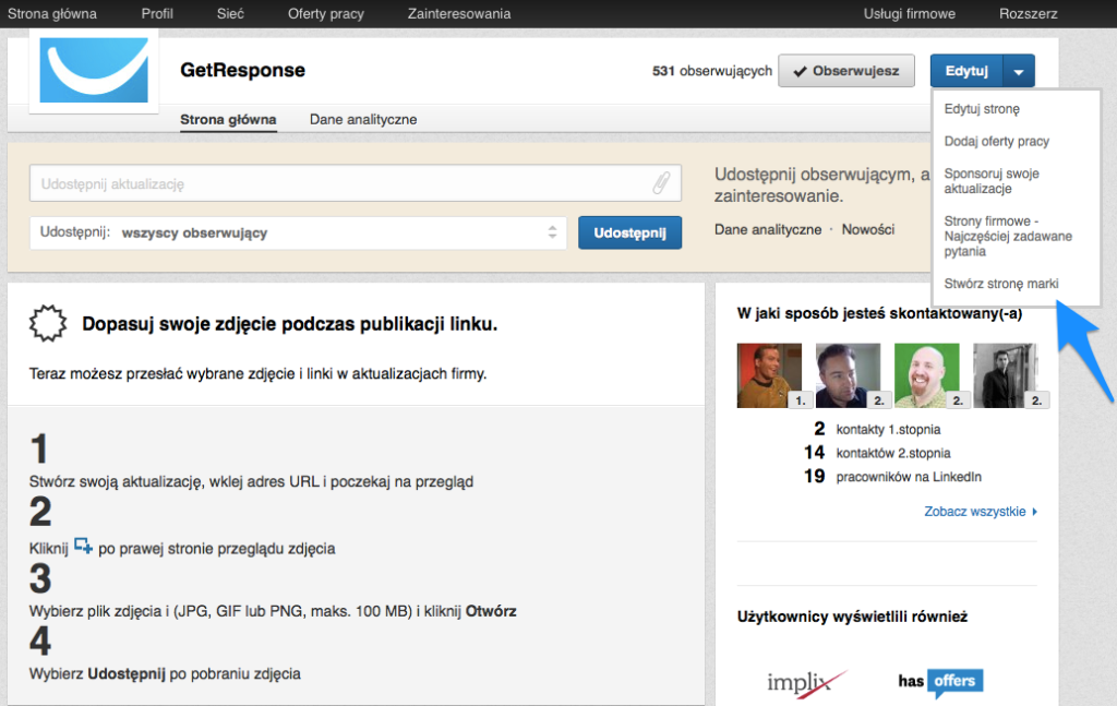 Jak stworzyć stronę marki na LinkedIn